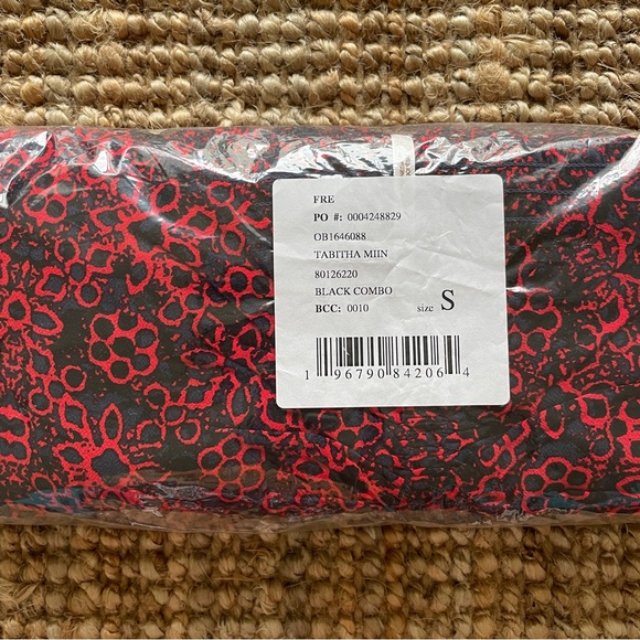 NEW Free People Tabitha Mini Dress In Black Combo - Picture 10 of 10